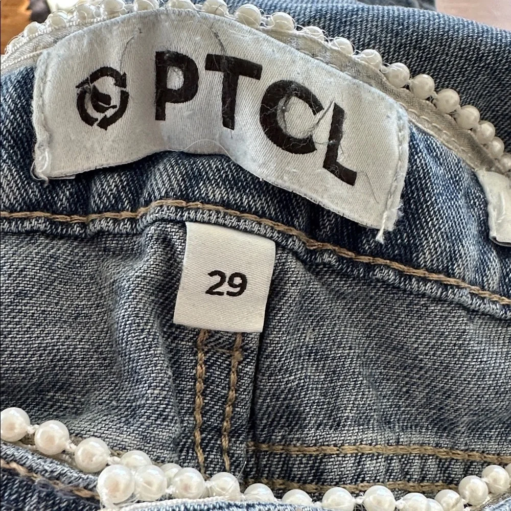 PTCL Blue Denim Jeans special trimmed with pearls - Picture 8 of 10